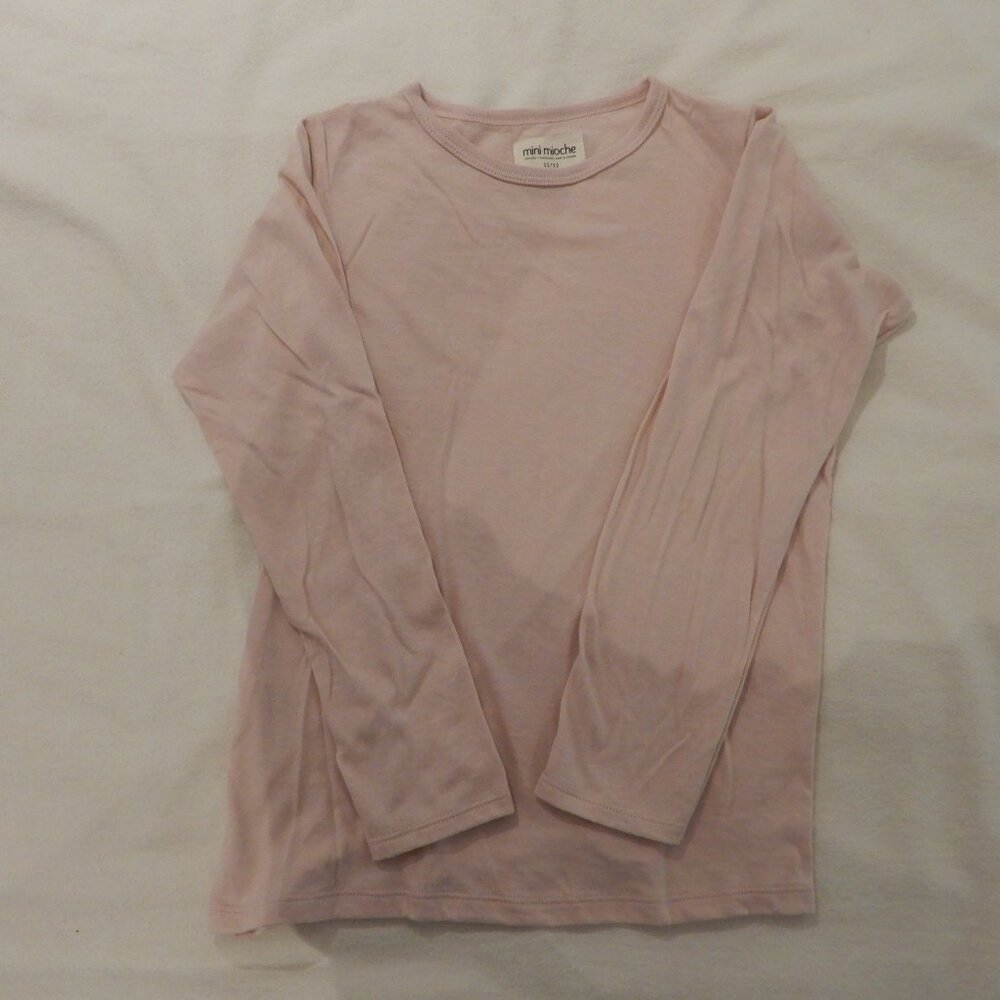 Mini Mioche New Tween Girl's Long Sleeved Organic Cotton Tee